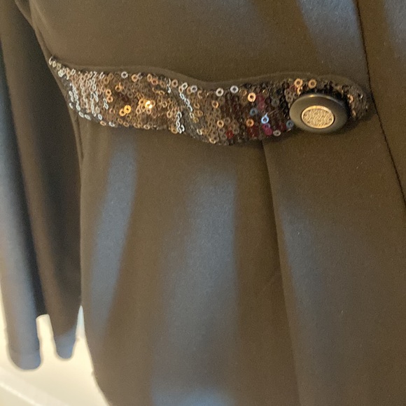 Travel Elegance Sequined Open Front Cardigan Plus Size 1X polyester spandex - Picture 5 of 9